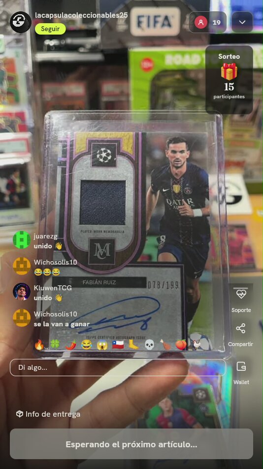 Topps Museum Collection Fabián Ruiz Auto Relic /199