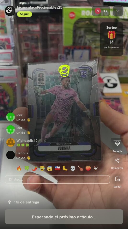 Panini Prizm FIFA Vozinha Rookie