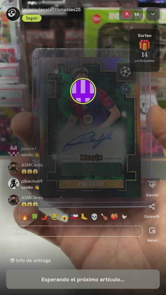 Pau Víctor Topps Merlin Sorcerers Auto