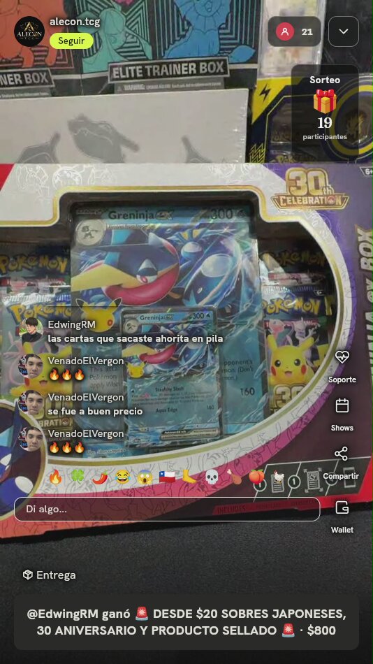 Pokémon 30th Celebration Greninja ex Box