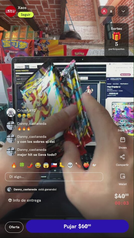 Paquete de 5 Sobres Pokémon TCG