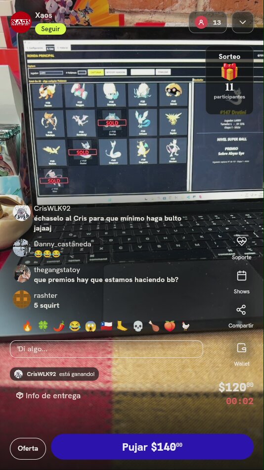 Tirada de ruleta Pokémon TCG