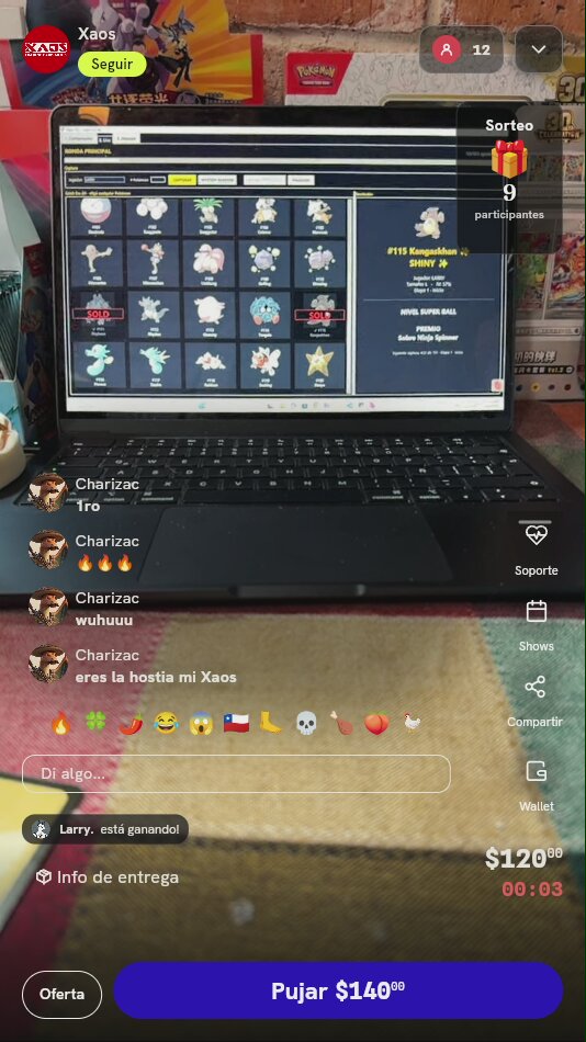 Dinámica de Captura Pokémon en Vivo