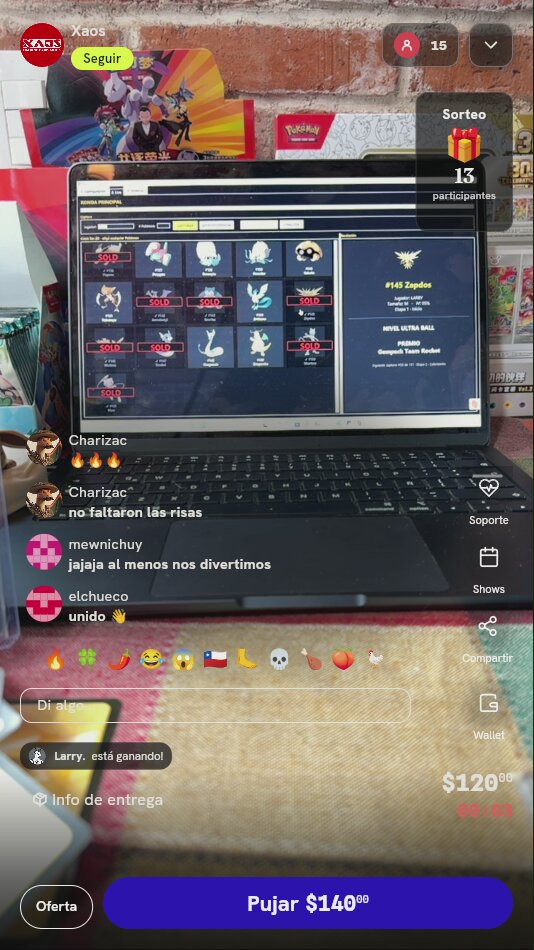 Tiro en Ruleta Pokémon TCG