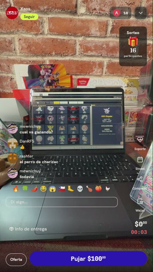 Participación en Dinámica Pokémon TCG