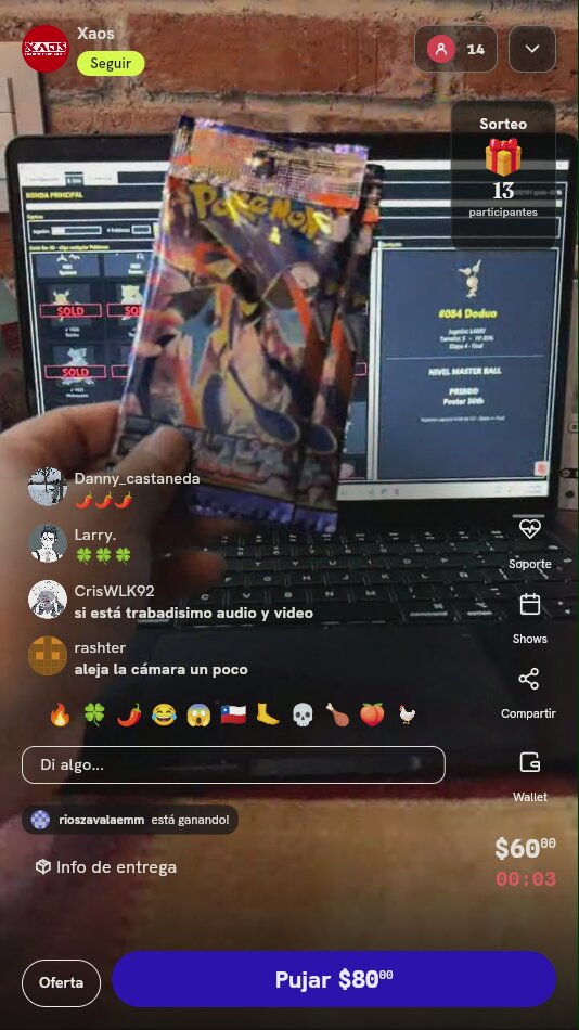 Sobre de Cartas Pokémon TCG Japonés