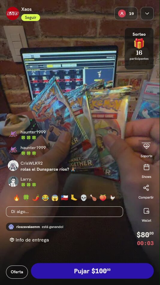 Sobres de Cartas Pokémon TCG