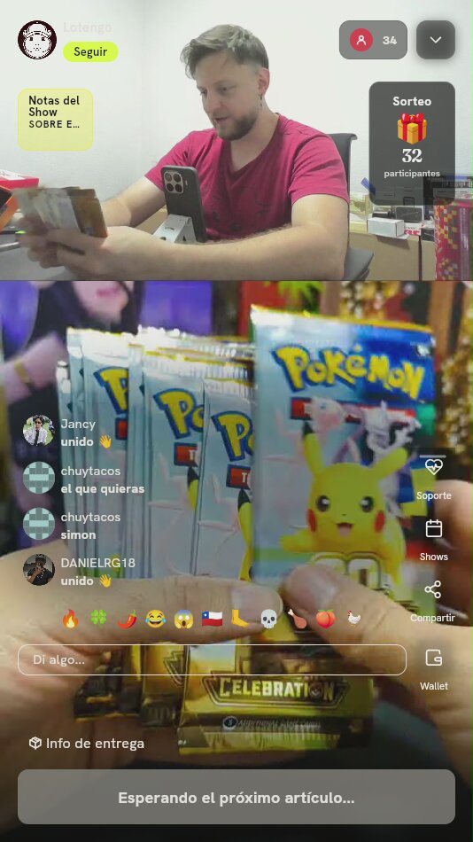 Sobres Pokémon TCG Celebrations