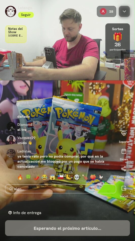 Sobres de Cartas Pokémon TCG