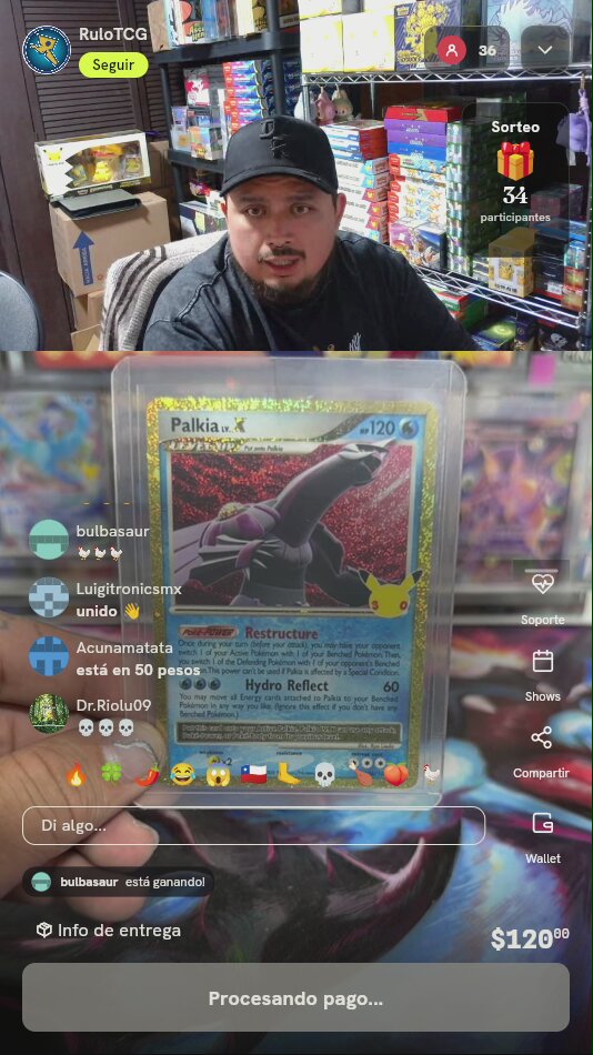 Carta Pokémon Palkia LV.X Celebrations