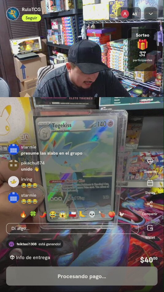 Carta Pokémon Togekiss Illustration Rare
