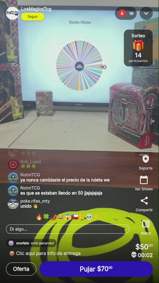 Carta Pokémon Snorlats Ruleta