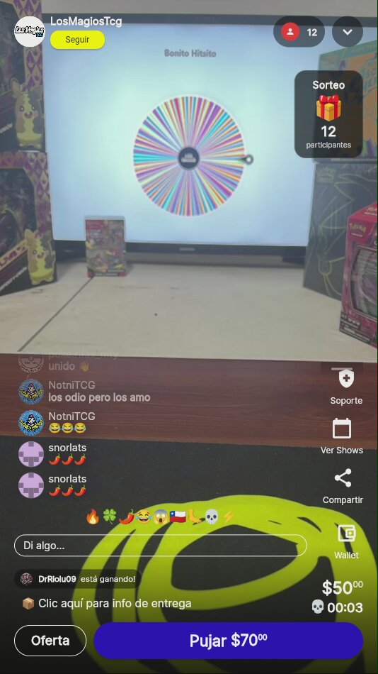 Carta Pokémon Riolu sorteo en vivo
