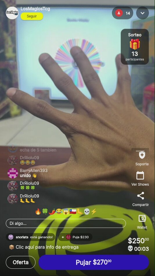 Sorteo en Ruleta de la Suerte