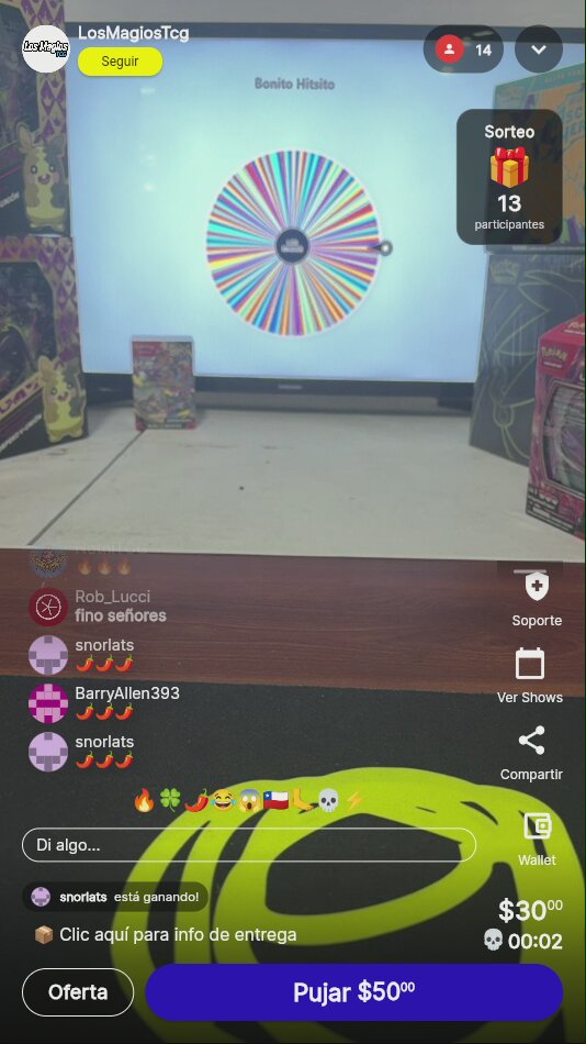 Snorlax Pokémon TCG en rifa