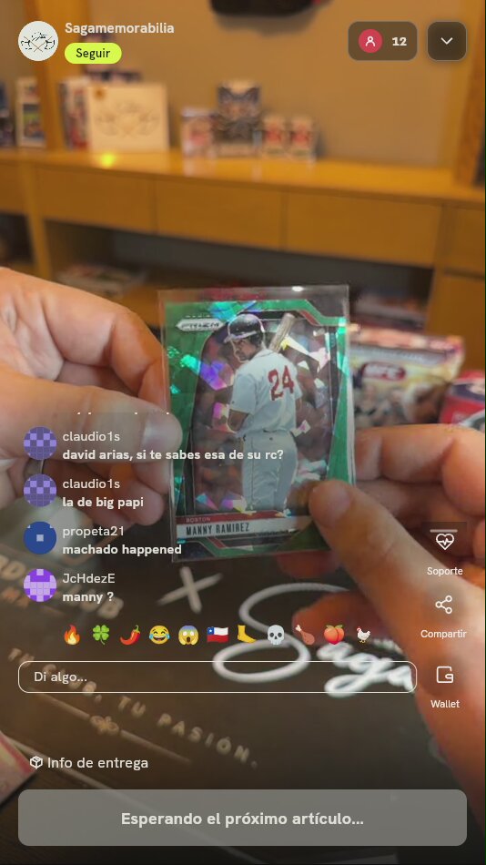 Carta Panini Prizm Manny Ramirez