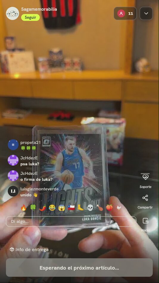 Carta Panini Optic Luka Dončić Lights Out