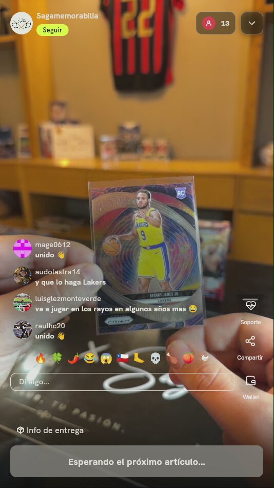 Carta Bronny James Jr. Panini Prizm
