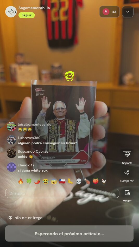 Carta Topps NOW Papa León XIV #POPE-1