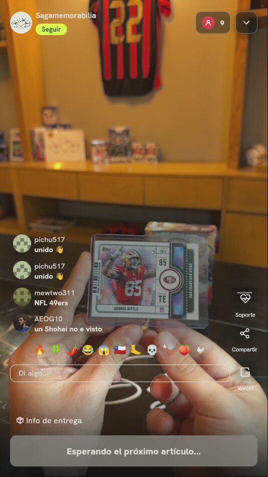 Carta George Kittle Big Ticket Player