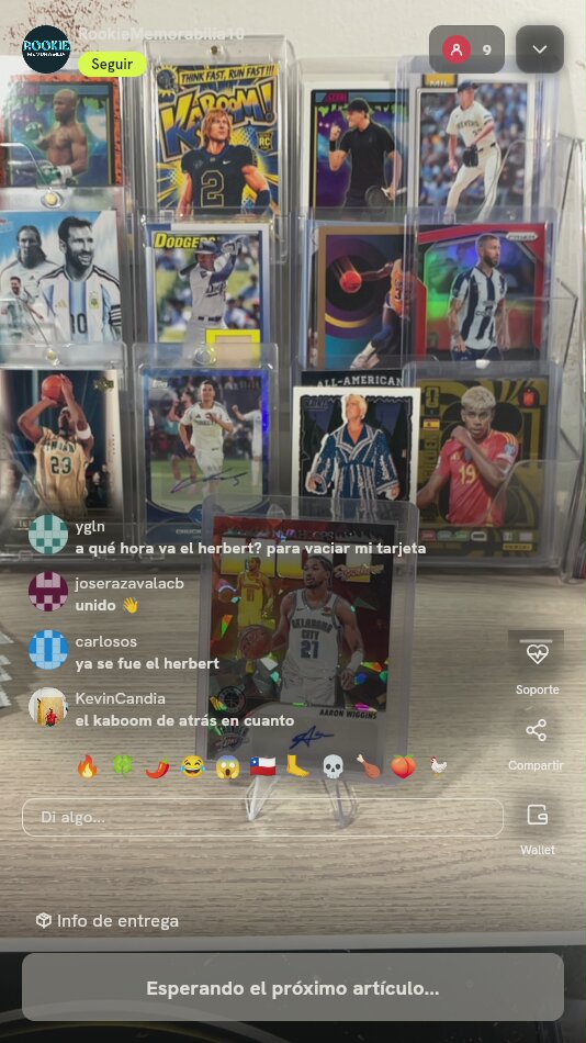 Carta Panini Hoops Aaron Wiggins Auto