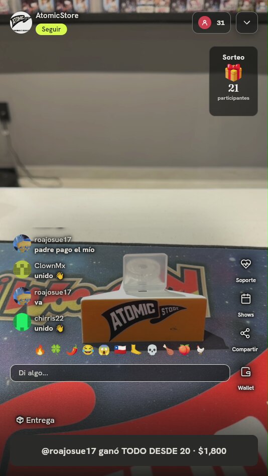 Caja Promocional Atomic Store