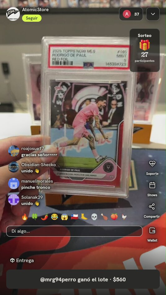 Rodrigo De Paul Topps Now PSA 9