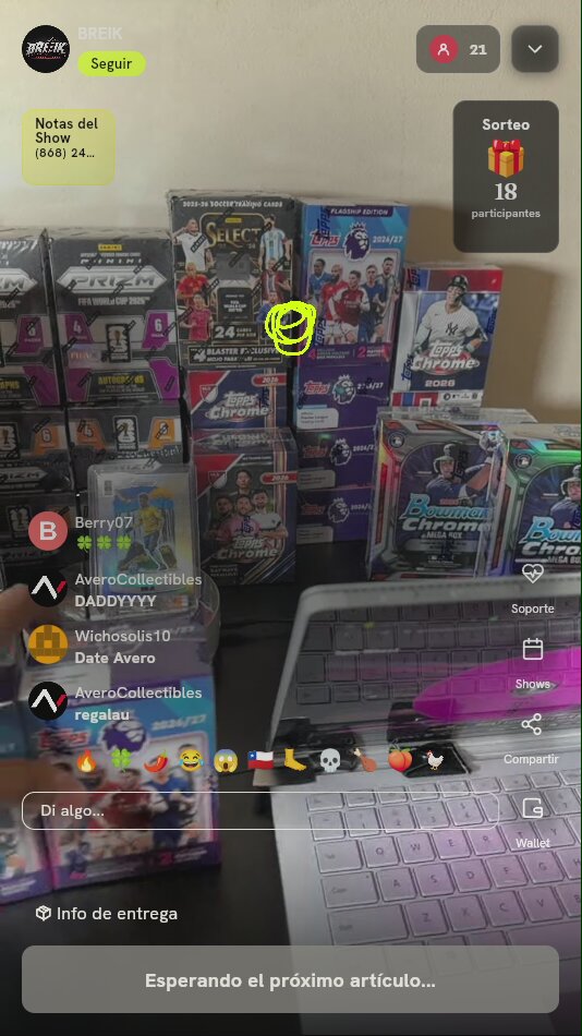 Entrada a ruleta para cacería de tarjetas