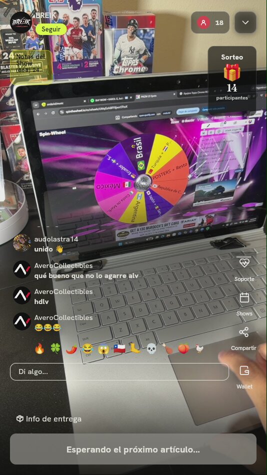 Spot en ruleta para break deportivo