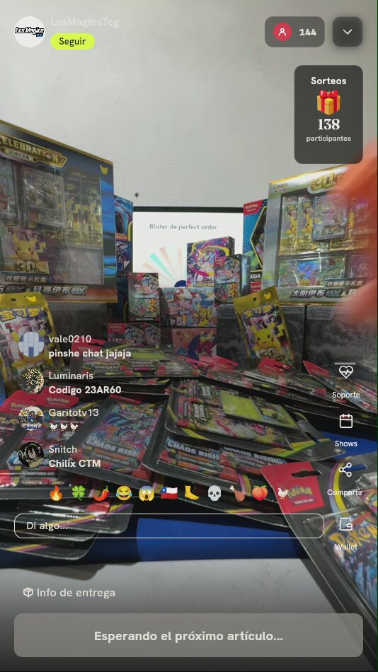 Blíster Pokémon TCG Perfect Order