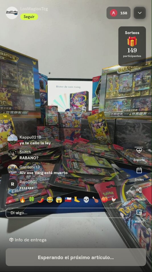 Blister Pokémon TCG Chaos Rising