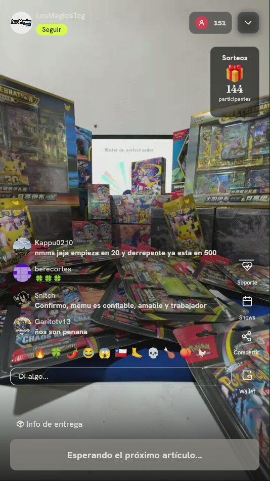 Blíster Pokémon Perfect Order