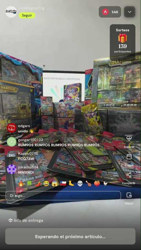 Booster Bundle Pokémon Chaos Rising