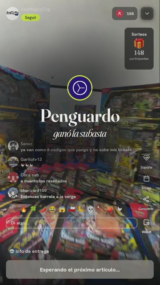 Giro de ruleta Pokémon TCG