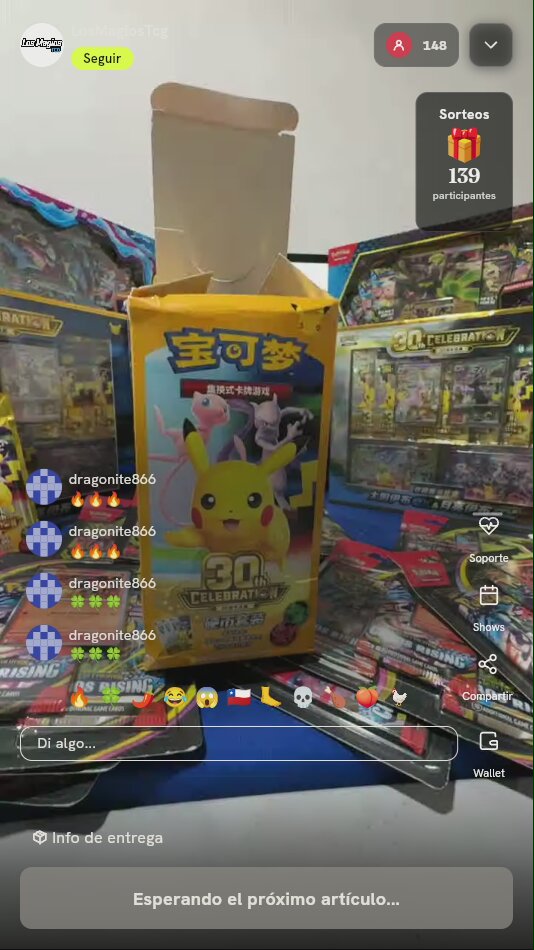 Caja Pokémon TCG 30th Celebration