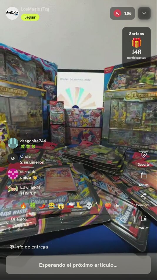 Blíster Pokémon TCG Perfect Order