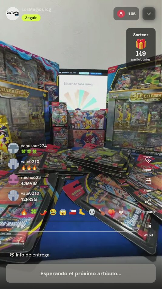 Blister Pokémon TCG Chaos Rising