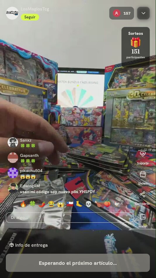 Paquete Pokémon TCG Chaos Rising