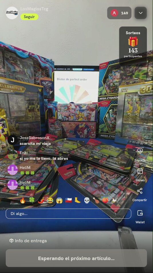 Blister Pokémon TCG Perfect Order