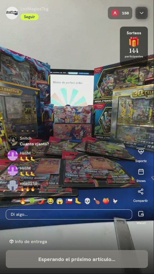 Blister Pokémon TCG Perfect Order