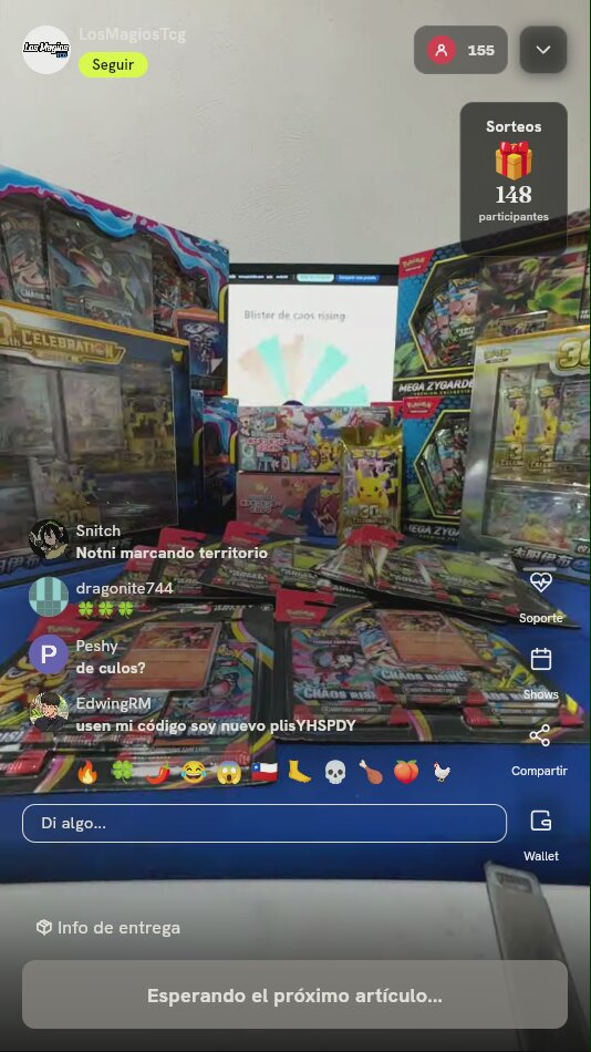 Blíster Pokémon TCG Chaos Rising
