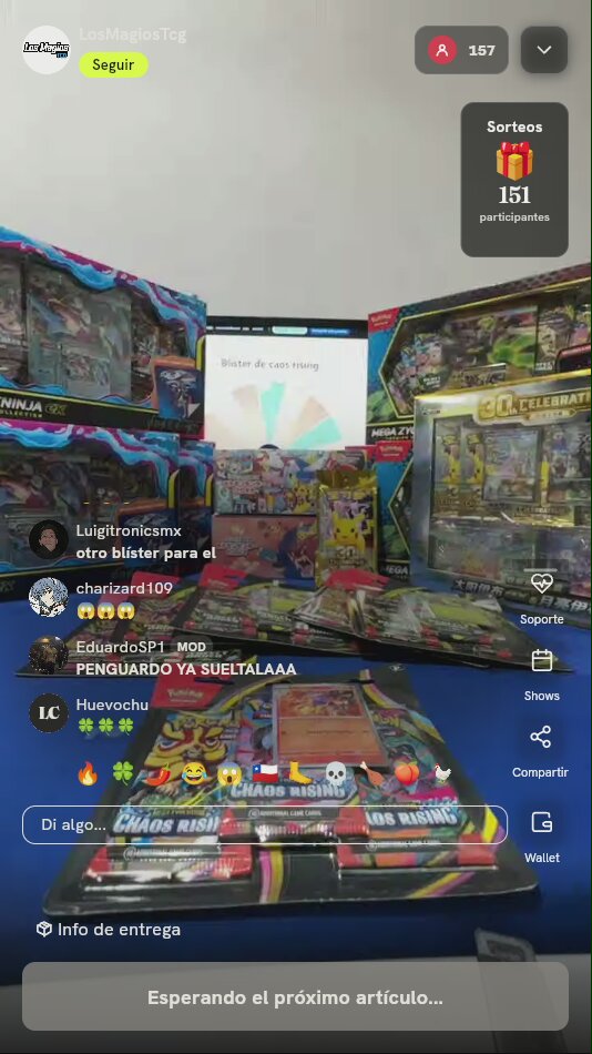 Blister Pokémon TCG Chaos Rising