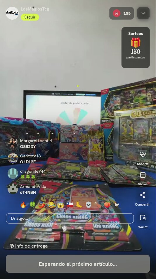 Blíster Pokémon TCG Perfect Order
