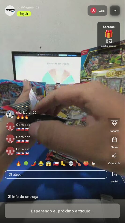 Blíster Pokémon TCG Chaos Rising