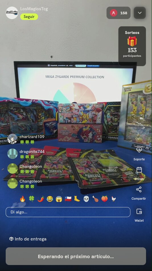 Tiro en Ruleta Pokémon TCG