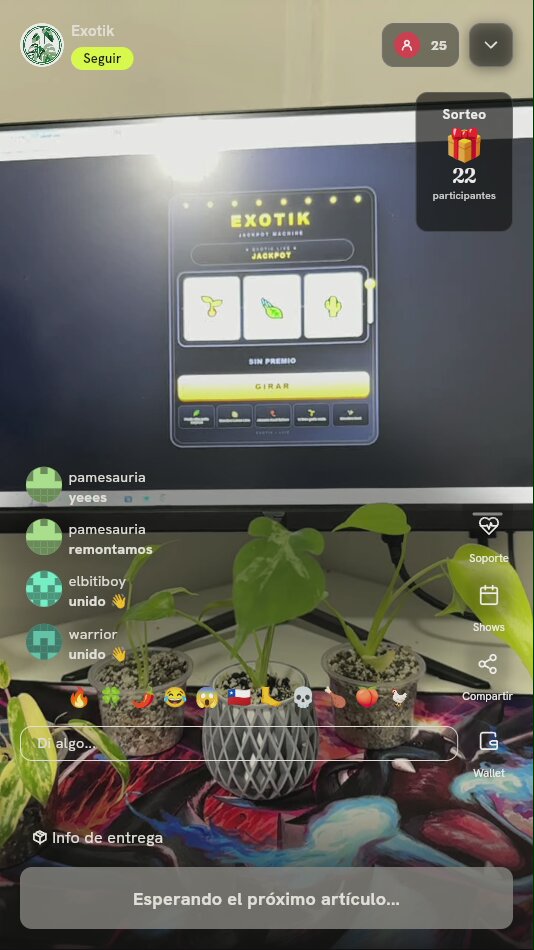 Tiradas en Jackpot de Plantas Exóticas
