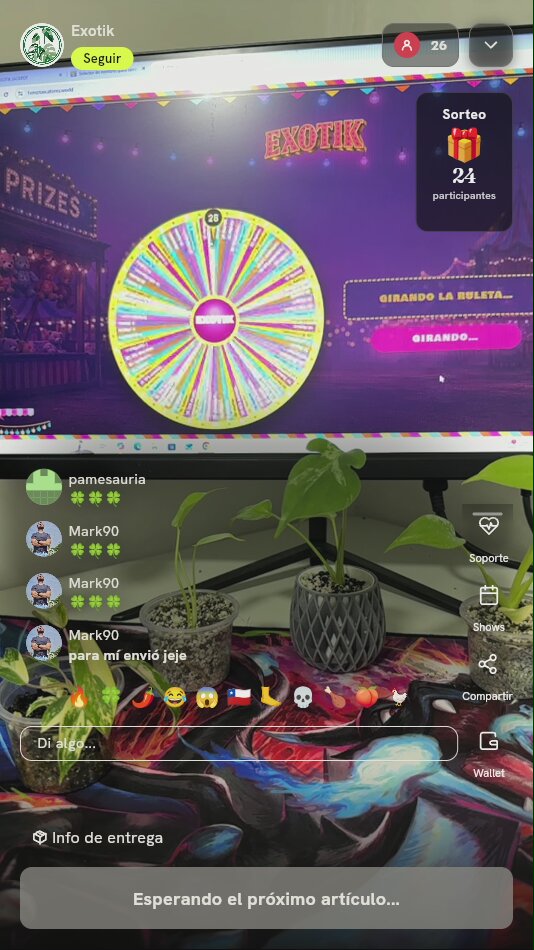 Giro de ruleta Exotik