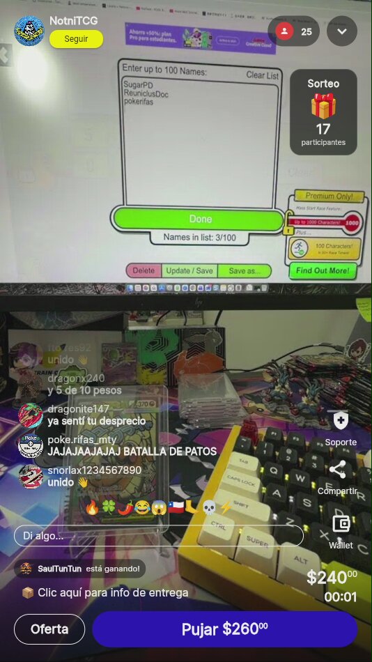 MegaDrago Matix subasta de Patos