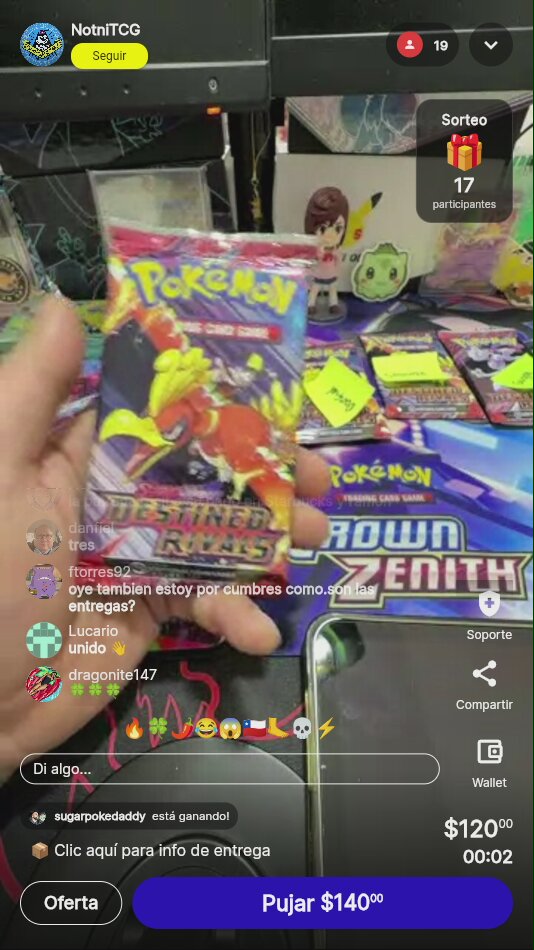 Pokémon TCG: Sobres Destined Rivals