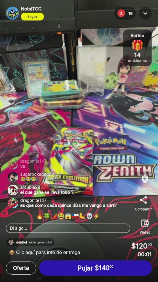 Sobres Pokémon Mega Evolution